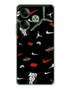 Чехол для TECNO Pova 7 с картинкой «Nike Mix Pattern»