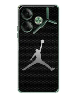 Чехол для TECNO Pova 7 с картинкой «Jordan Dark Carbon»