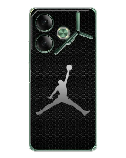 Чехол для TECNO Pova 7 с картинкой «Jordan Dark Carbon»