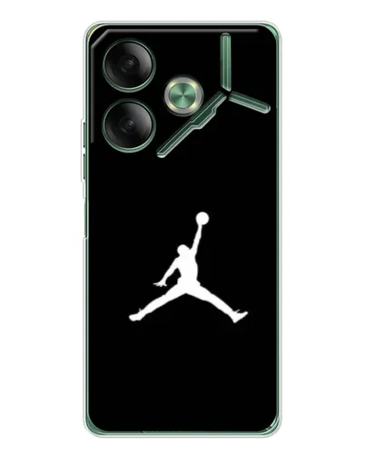 Чехол для TECNO Pova 7 с картинкой «Jordan Silhouette»