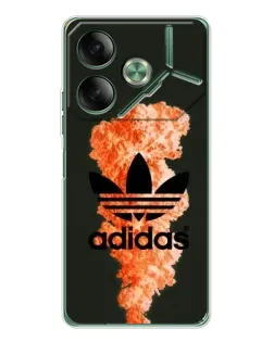 Чохол для TECNO Pova 7 з картинкою «Помаранчевий дим Adidas» Чохол для TECNO Pova 7 з картинкою «Помаранчевий дим Adidas»