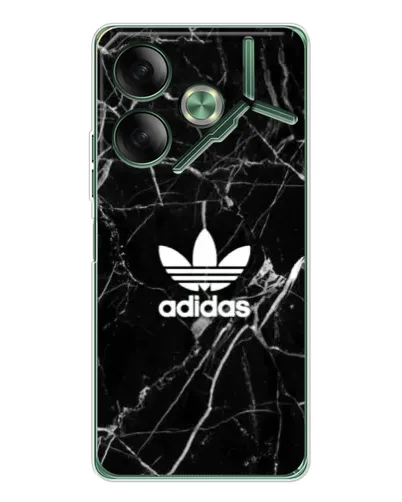 Чехол для TECNO Pova 7 с картинкой «Белый мрамор Adidas»