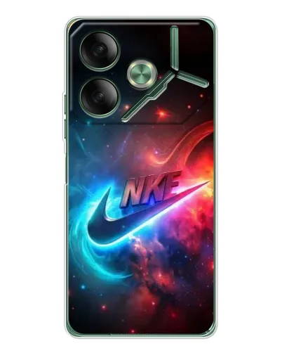 Чехол для TECNO Pova 7 с картинкой «Огненный логотип Nike» Чехол для TECNO Pova 7 с картинкой «Огненный логотип Nike»
