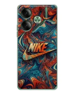 Чехол для TECNO Pova 7 с картинкой «Nike в абстракции» Чехол для TECNO Pova 7 с картинкой «Nike в абстракции»