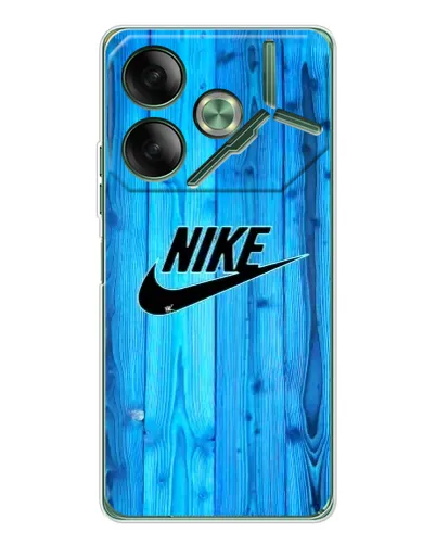 Чехол для TECNO Pova 7 с картинкой «Голубое дерево Nike» Чехол для TECNO Pova 7 с картинкой «Голубое дерево Nike»