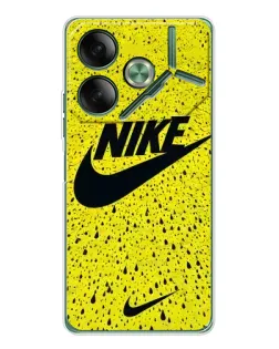 Чехол для TECNO Pova 7 с картинкой «Желтый текстурный Nike» Чехол для TECNO Pova 7 с картинкой «Желтый текстурный Nike»