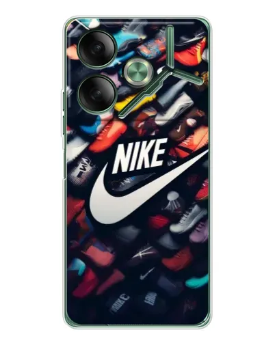 Чехол для TECNO Pova 7 с картинкой «Коллекция кроссовок Nike» Чехол для TECNO Pova 7 с картинкой «Коллекция кроссовок Nike»
