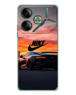Чехол для TECNO Pova 7 с картинкой «Nike и суперкар» Чехол для TECNO Pova 7 с картинкой «Nike и суперкар»