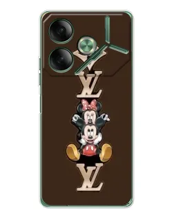 Чехол для TECNO Pova 7 с картинкой «LV и Микки Маус»