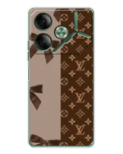 Чехол для TECNO Pova 7 с картинкой «Louis Vuitton — банты»