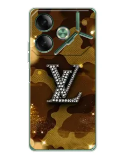 Чехол для TECNO Pova 7 с картинкой «Камуфляжный Louis Vuitton»