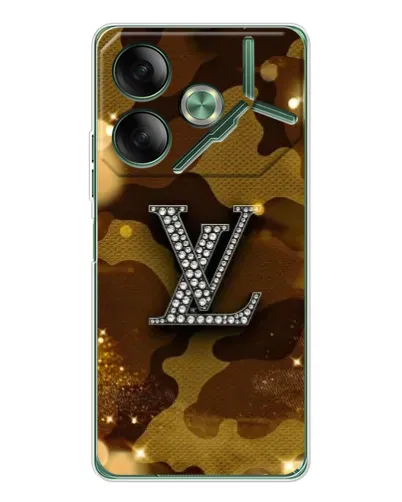 Чехол для TECNO Pova 7 с картинкой «Камуфляжный Louis Vuitton»