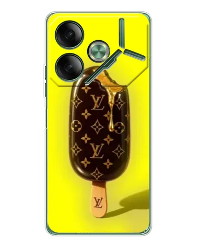 Чехол для TECNO Pova 7 с картинкой «Мороженое от LV»