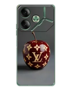 Чехол для TECNO Pova 7 с картинкой «Красное яблоко LV»