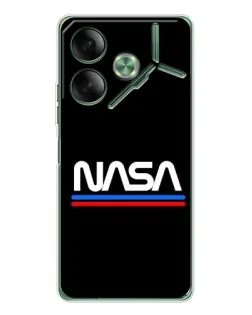 Чохол для TECNO Pova 7 з картинкою «NASA — класика Red Blue» Чохол для TECNO Pova 7 з картинкою «NASA — класика Red Blue»