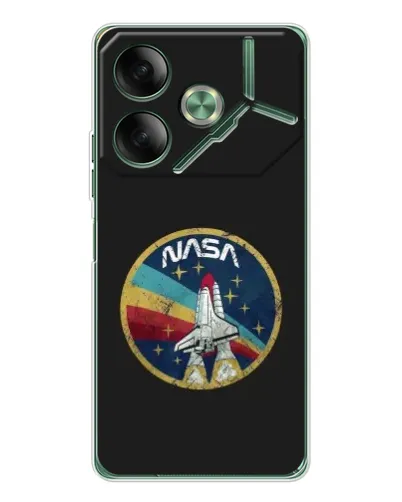 Чехол для TECNO Pova 7 с картинкой «NASA — эмблема миссии» Чехол для TECNO Pova 7 с картинкой «NASA — эмблема миссии»