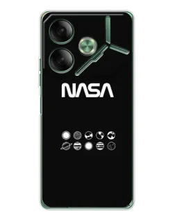 Чехол для TECNO Pova 7 с картинкой «NASA — технический принт» Чехол для TECNO Pova 7 с картинкой «NASA — технический принт»