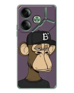 Чохол для TECNO Pova 7 з картинкою «Bored Ape в кепці»