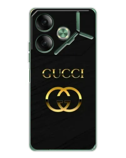 Чехол для TECNO Pova 7 с картинкой «Золотой логотип Gucci» Чехол для TECNO Pova 7 с картинкой «Золотой логотип Gucci»