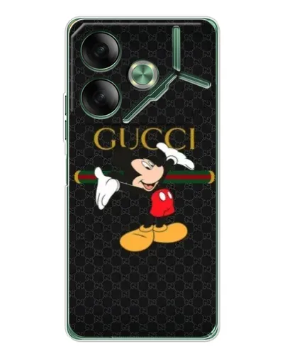 Чехол для TECNO Pova 7 с картинкой «Микки Маус Gucci» Чехол для TECNO Pova 7 с картинкой «Микки Маус Gucci»