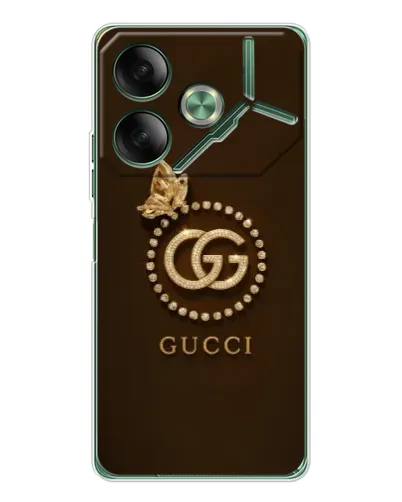 Чехол для TECNO Pova 7 с картинкой «Gucci — золотая бабочка» Чехол для TECNO Pova 7 с картинкой «Gucci — золотая бабочка»