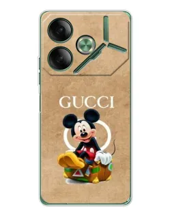 Чохол для TECNO Pova 7 з картинкою «Міккі Маус Gucci — крафт» Чохол для TECNO Pova 7 з картинкою «Міккі Маус Gucci — крафт»