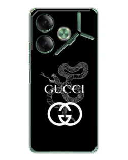 Чохол для TECNO Pova 7 з картинкою «Gucci — срібна змія» Чохол для TECNO Pova 7 з картинкою «Gucci — срібна змія»
