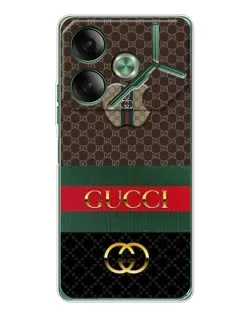 Чохол для TECNO Pova 7 з картинкою «Gucci — брендований десерт» Чохол для TECNO Pova 7 з картинкою «Gucci — брендований десерт»
