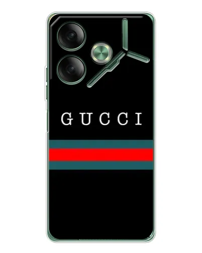 Чехол для TECNO Pova 7 с картинкой «Gucci — красный пояс» Чехол для TECNO Pova 7 с картинкой «Gucci — красный пояс»