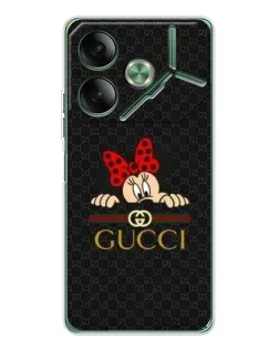 Чохол для TECNO Pova 7 з картинкою «Мінні Маус Gucci — чорний» Чохол для TECNO Pova 7 з картинкою «Мінні Маус Gucci — чорний»