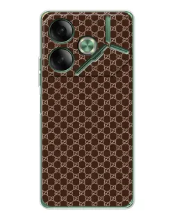 Чохол для TECNO Pova 7 з картинкою «Gucci — шоколадна сітка» Чохол для TECNO Pova 7 з картинкою «Gucci — шоколадна сітка»
