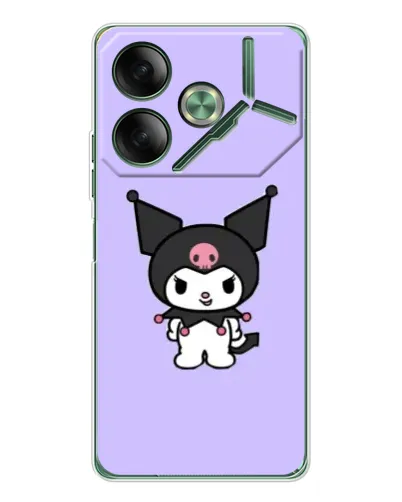 Чохол для TECNO Pova 7 з картинкою «Kuromi — ніжний фіолетовий»