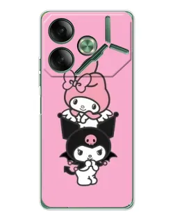 Чохол для TECNO Pova 7 з картинкою «My Melody та Kuromi»