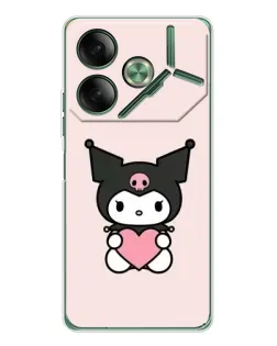 Чохол для TECNO Pova 7 з картинкою «Kuromi та серце»