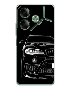 Чохол для TECNO Pova 7 з картинкою «Темний силует BMW»