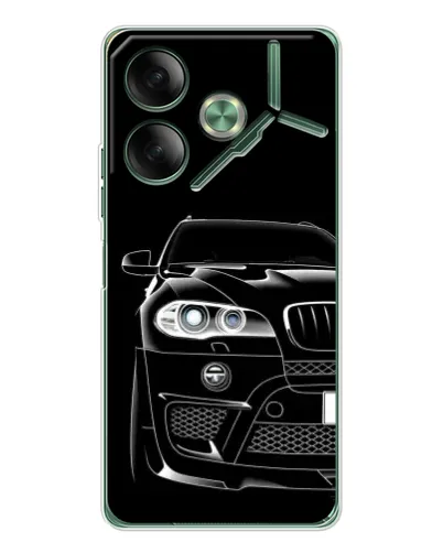 Чохол для TECNO Pova 7 з картинкою «Темний силует BMW»