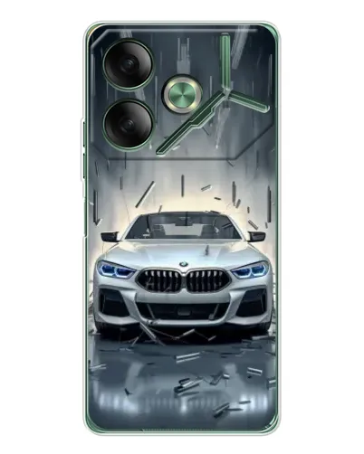 Чохол для TECNO Pova 7 з картинкою «BMW у світлі фар»