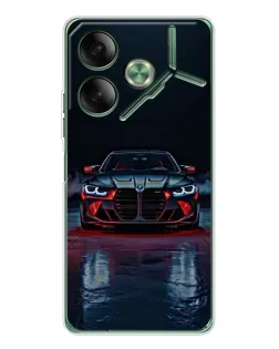 Чохол для TECNO Pova 7 з картинкою «BMW на мокрій дорозі»