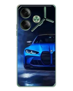 Чохол для TECNO Pova 7 з картинкою «Блакитна BMW M4»