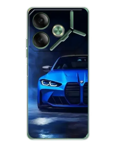 Чохол для TECNO Pova 7 з картинкою «Блакитна BMW M4»