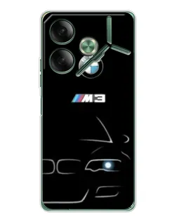 Чохол для TECNO Pova 7 з картинкою «Мінімалістичний принт BMW M3»