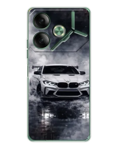 Чохол для TECNO Pova 7 з картинкою «BMW крізь туман»