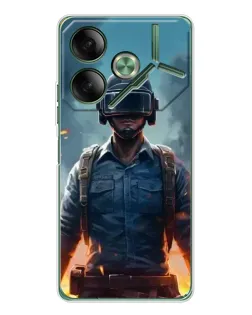Чохол для TECNO Pova 7 з картинкою «PUBG — реалістичний герой»