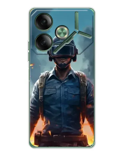 Чохол для TECNO Pova 7 з картинкою «PUBG — реалістичний герой» Чохол для TECNO Pova 7 з картинкою «PUBG — реалістичний герой»
