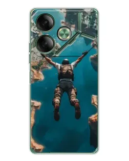 Чохол для TECNO Pova 7 з картинкою «PUBG — вільне падіння»