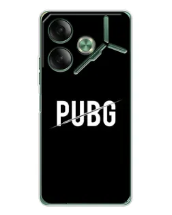 Чохол для TECNO Pova 7 з картинкою «PUBG — білий логотип»