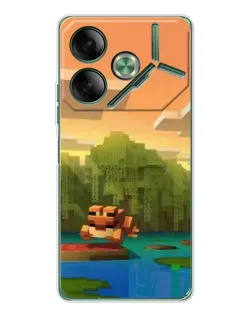 Чохол для TECNO Pova 7 з картинкою «Майнкрафт захід сонця» Чохол для TECNO Pova 7 з картинкою «Майнкрафт захід сонця»