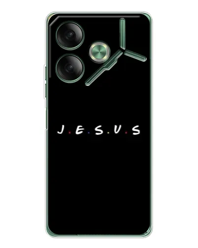 Чехол для TECNO Pova 7 с картинкой «Точки веры J.E.S.U.S.»