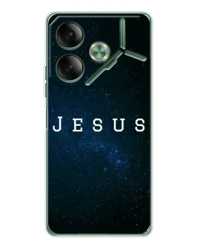 Чехол для TECNO Pova 7 с картинкой «Звездное небо Jesus»