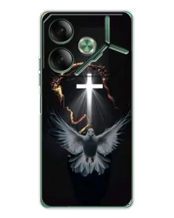 Чехол для TECNO Pova 7 с картинкой «Голубь и Свет»